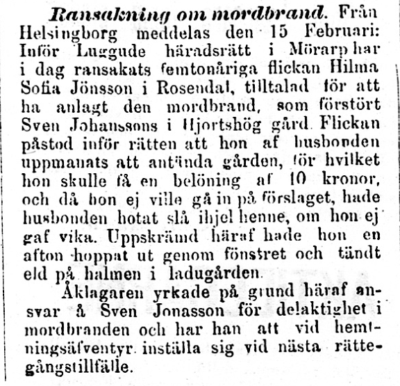 Klippet kommer från Kalmar den 18 februari 1893