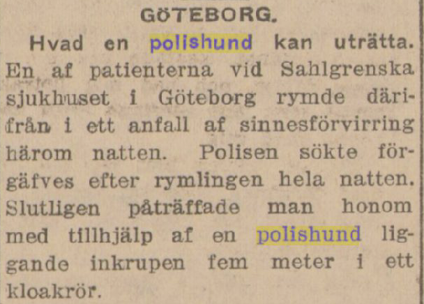 Klippet kommer från Svenska Folkets tidning 19130723